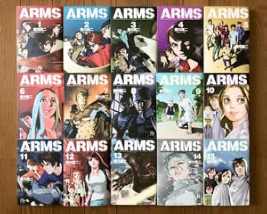 皆川亮二 全巻：ARMS、D-LIVE!!、ピースメーカー、アダマス、海王ダンテ Amazon.co.jp: 最終皆川亮二：ARMS 全15巻セット 文庫版 完結